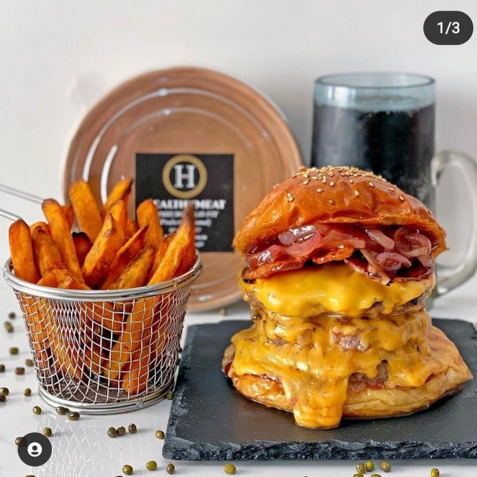 2 Hamburguesas gourmet de vaca...