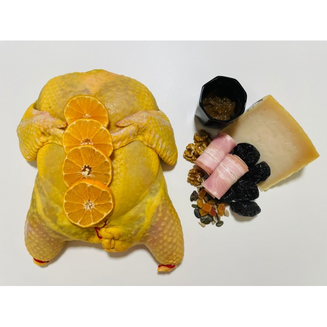 POLLO CAMPERO RELLENO CON FOIE...