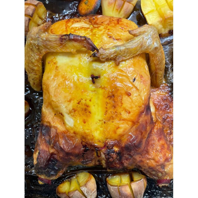 POLLO CAMPERO RELLENO CON FOIE...